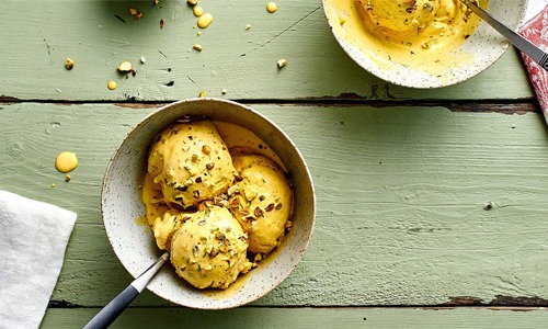 طرز تهیه بستنی زعفرانی